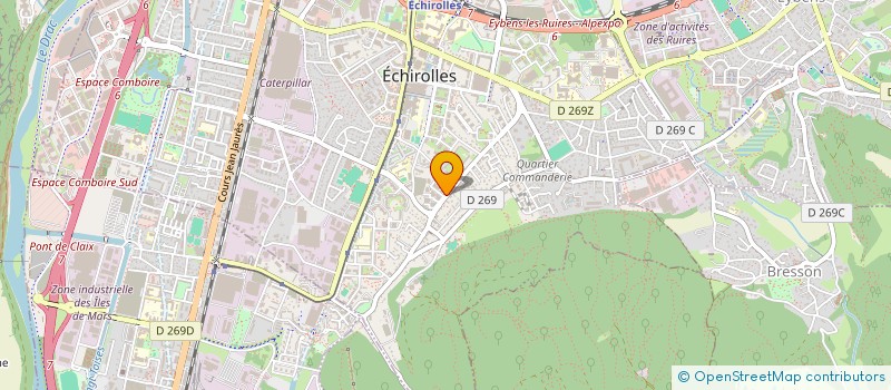 localisation de l'entreprise MONSIEUR BERNARD GENEVOIS  ECHIROLLES