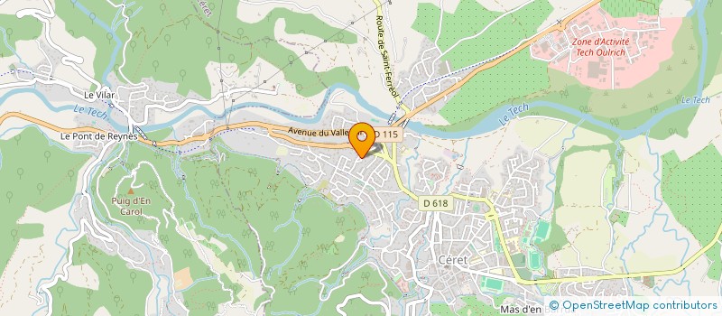localisation de l'entreprise MONSIEUR BERNARD GENTILLEAU à CERET