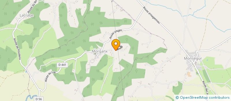 localisation de l'entreprise MONSIEUR BERNARD-GEORGES DULUC  MORGANX