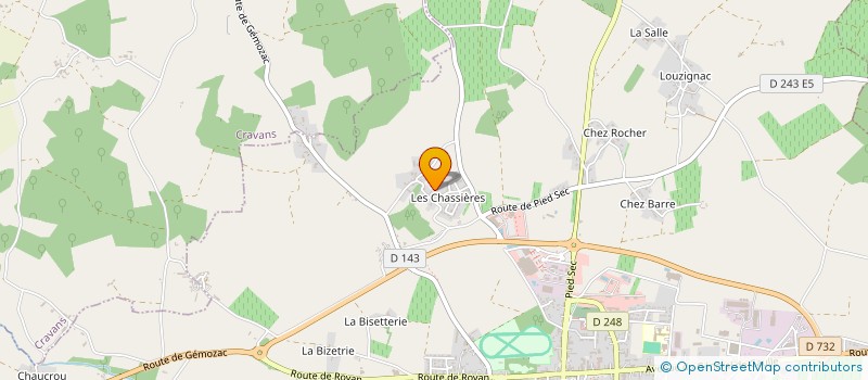 localisation de l'entreprise MONSIEUR BERNARD GEORGET  GEMOZAC