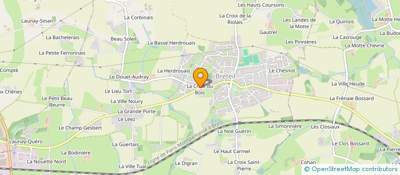 localisation de l'entreprise MONSIEUR BERNARD GERARD  BRETEIL