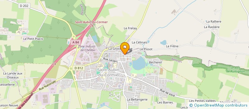 localisation de l'entreprise MONSIEUR BERNARD GERMAIN à SAINT-AUBIN-DU-CORMIER