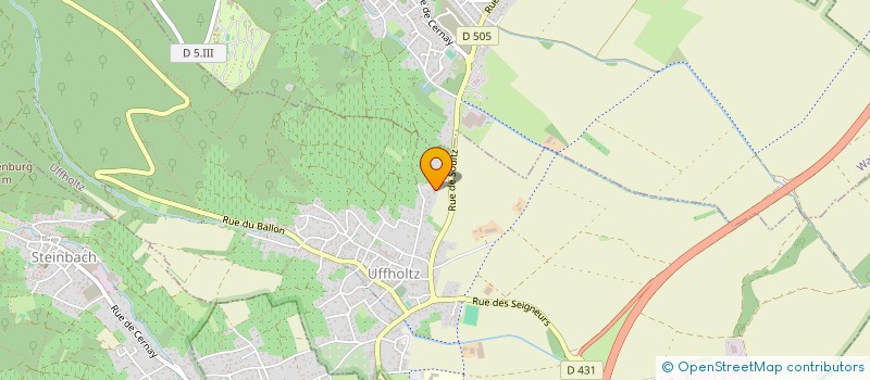 localisation de l'entreprise MONSIEUR BERNARD GERTHOFFER  UFFHOLTZ