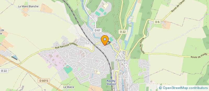 localisation de l'entreprise MONSIEUR BERNARD GIARD  PAVILLY