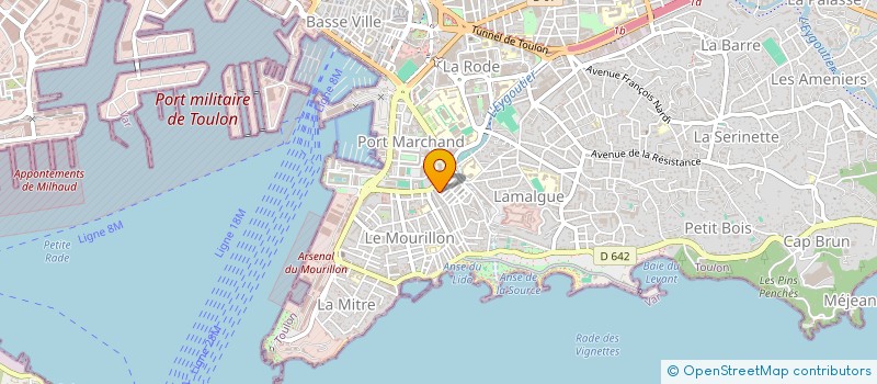 localisation de l'entreprise MONSIEUR BERNARD GIBAJA  TOULON