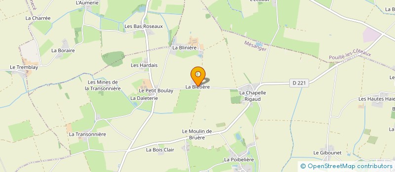 localisation de l'entreprise MONSIEUR BERNARD GICQUEAU à MESANGER