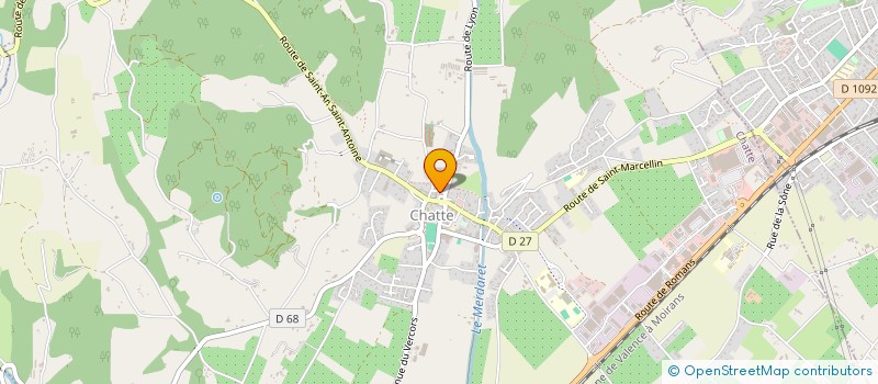 localisation de l'entreprise MONSIEUR BERNARD GILIBERT  CHATTE