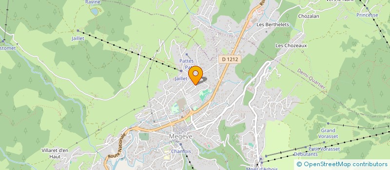 localisation de l'entreprise MONSIEUR BERNARD GILLES  MEGEVE