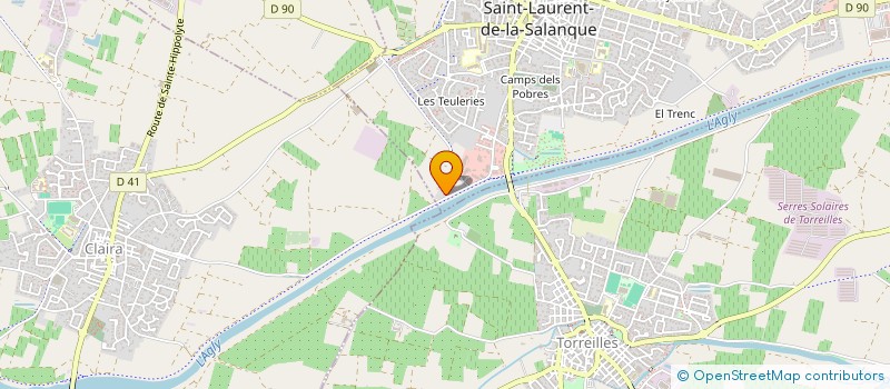 localisation de l'entreprise MONSIEUR BERNARD GILLET  SAINT-LAURENT-DE-LA-SALANQUE