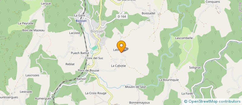localisation de l'entreprise MONSIEUR BERNARD GINALHAC à LEYNHAC