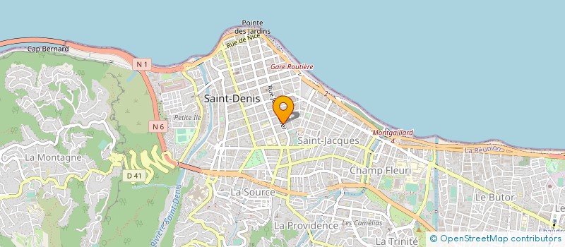 localisation de l'entreprise MONSIEUR BERNARD GINET à SAINT-DENIS