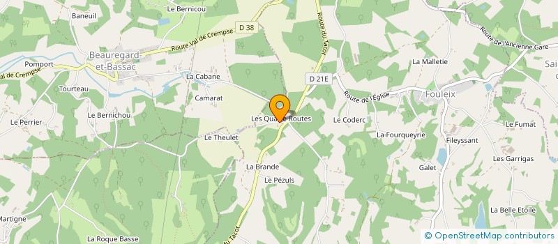 localisation de l'entreprise MONSIEUR BERNARD GINTRAT  VAL DE LOUYRE ET CAUDEAU