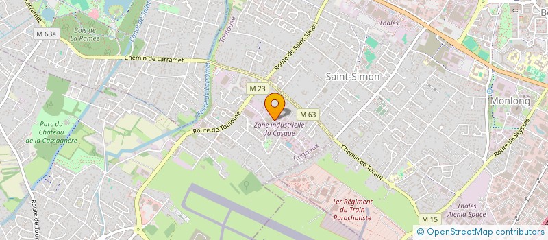 localisation de l'entreprise MONSIEUR BERNARD GIORDANINO  CUGNAUX