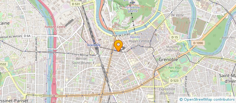 localisation de l'entreprise MONSIEUR BERNARD GIRARD  GRENOBLE