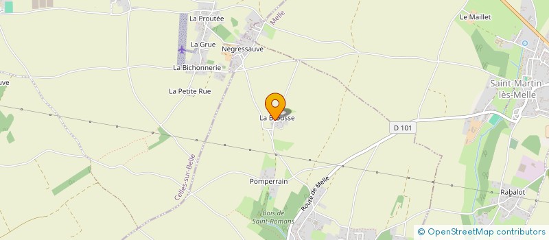 localisation de l'entreprise MONSIEUR BERNARD GIRARD  SAINT-ROMANS-LES-MELLE