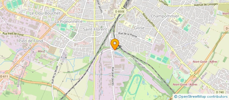 localisation de l'entreprise MONSIEUR BERNARD GIRARDEAU  NIORT