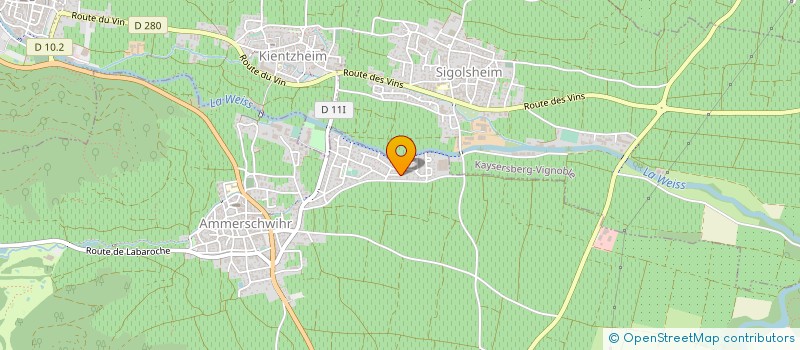 localisation de l'entreprise MONSIEUR BERNARD GIRARDIN  AMMERSCHWIHR