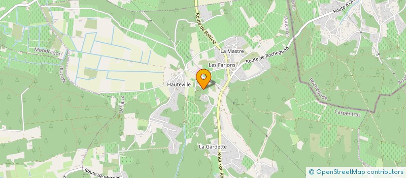 localisation de l'entreprise MONSIEUR BERNARD GIRAUD  UCHAUX