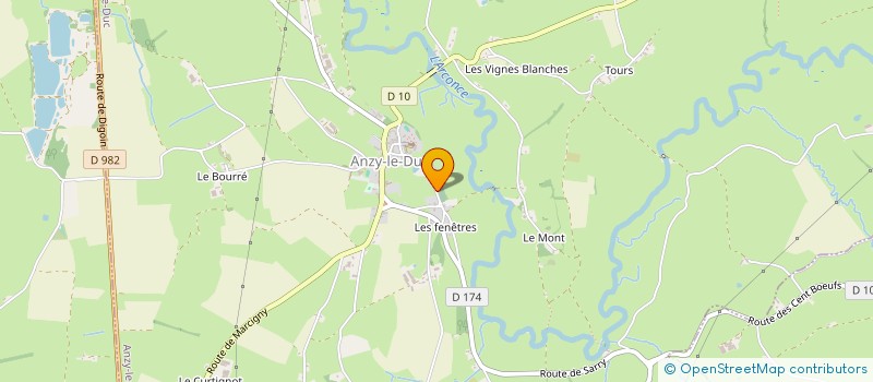 localisation de l'entreprise MONSIEUR BERNARD GIRAUD  ANZY-LE-DUC