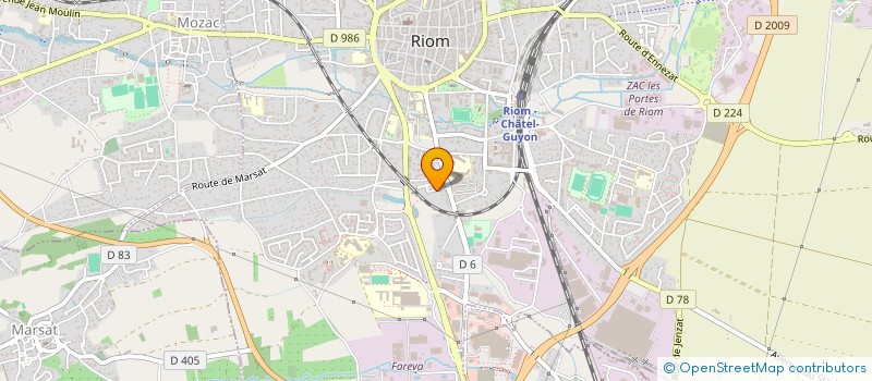 localisation de l'entreprise MONSIEUR BERNARD GIRAUD  RIOM