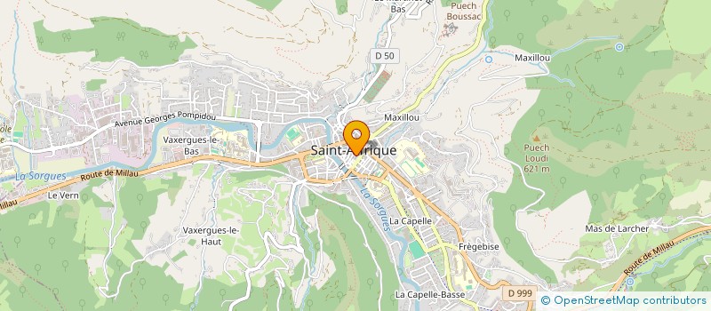 localisation de l'entreprise MONSIEUR BERNARD GIRBAL  SAINT-AFFRIQUE