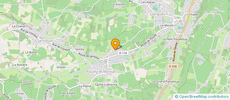 localisation de l'entreprise MONSIEUR BERNARD GIRERD à PORTE-DES-PIERRES-DOREES