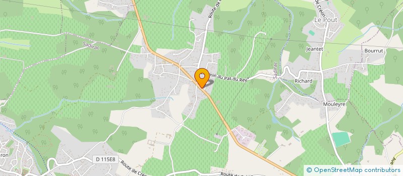 localisation de l'entreprise MONSIEUR BERNARD GIRY  SADIRAC