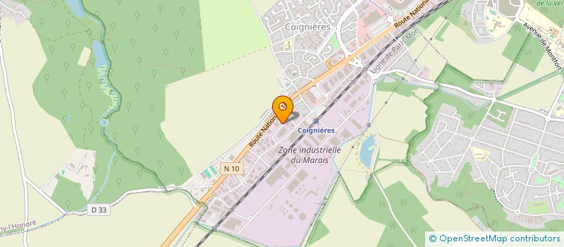 localisation de l'entreprise MONSIEUR BERNARD GLATIGNY  COIGNIERES