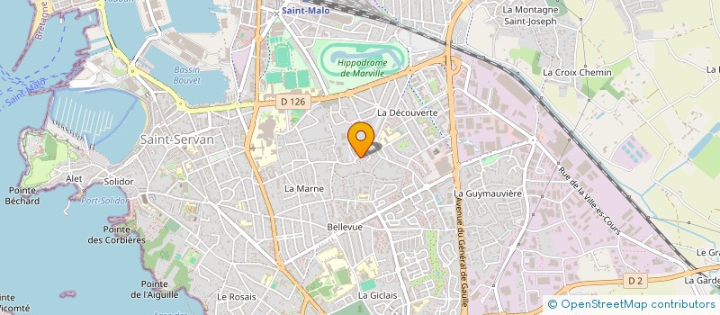 localisation de l'entreprise MONSIEUR BERNARD GODIER  SAINT-MALO