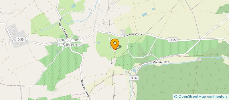 localisation de l'entreprise MONSIEUR BERNARD GODON  SAINTE-GEMME-EN-SANCERROIS