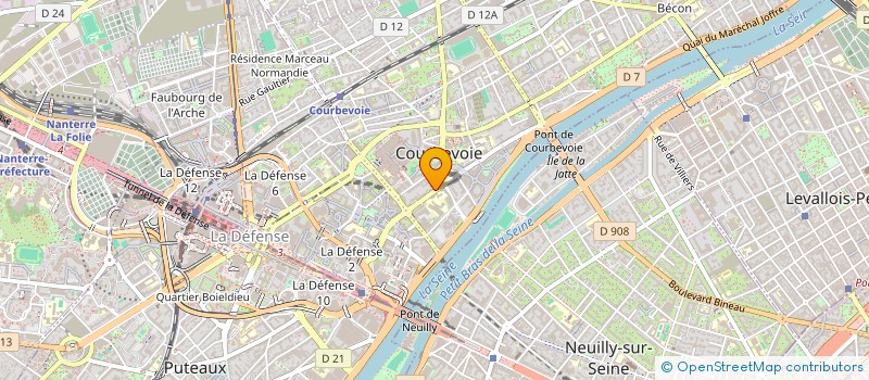 localisation de l'entreprise MONSIEUR BERNARD GOGUE-MEUNIER à COURBEVOIE