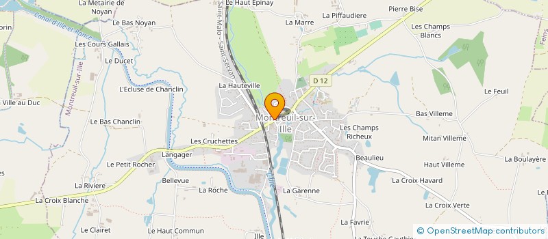 localisation de l'entreprise MONSIEUR BERNARD GOISBEAUT  MONTREUIL-SUR-ILLE