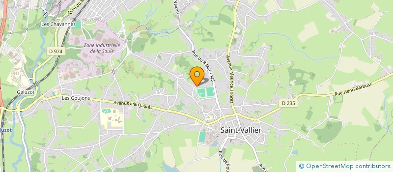 localisation de l'entreprise MONSIEUR BERNARD GOLINSKI  SAINT-VALLIER