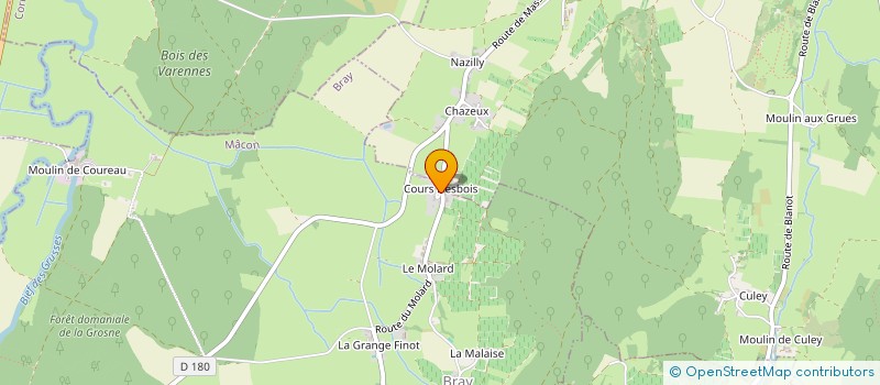 localisation de l'entreprise MONSIEUR BERNARD GOLLY à BRAY
