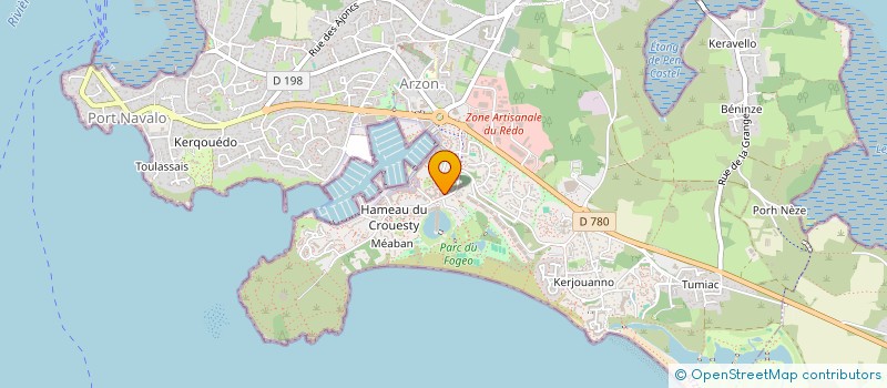 localisation de l'entreprise MONSIEUR BERNARD GORTAIS  ARZON