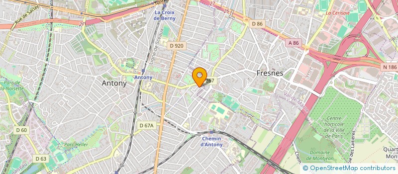 localisation de l'entreprise MONSIEUR BERNARD GOSSE à ANTONY