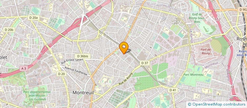 localisation de l'entreprise MONSIEUR BERNARD GOSSELIN à MONTREUIL
