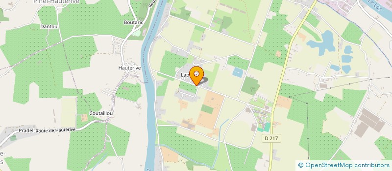 localisation de l'entreprise MONSIEUR BERNARD GOSSIAUX  LE TEMPLE SUR LOT