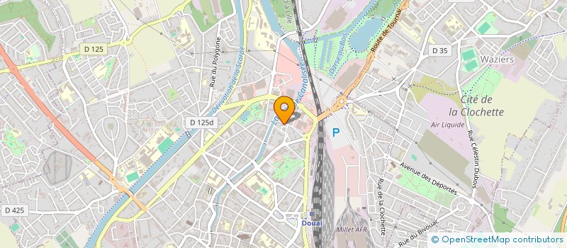 localisation de l'entreprise MONSIEUR BERNARD GOUGET  DOUAI