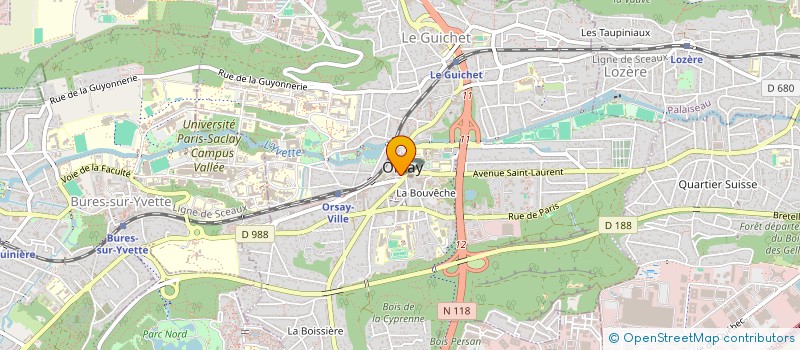 localisation de l'entreprise MONSIEUR BERNARD GOUIN à ORSAY