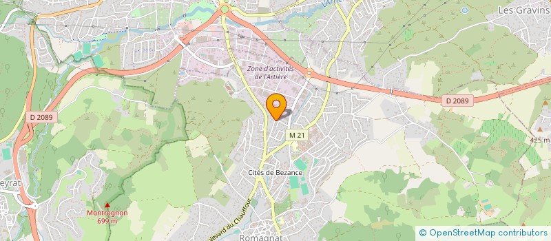 localisation de l'entreprise MONSIEUR BERNARD GOUINEAU  ROMAGNAT