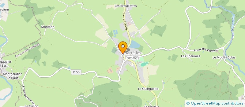 localisation de l'entreprise MONSIEUR BERNARD GOUJAT à QUARRE-LES-TOMBES