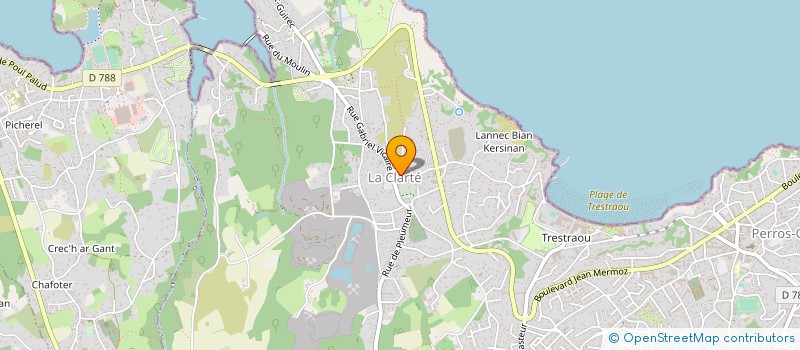 localisation de l'entreprise MONSIEUR BERNARD GOURHANT  PERROS-GUIREC