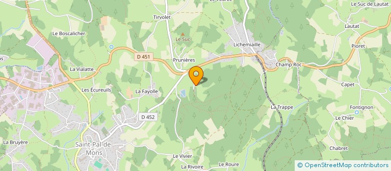 localisation de l'entreprise MONSIEUR BERNARD GOVY  SAINT-PAL-DE-MONS