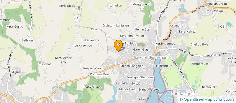 localisation de l'entreprise MONSIEUR BERNARD GRAMOULLE  LA FORET-FOUESNANT