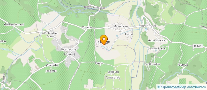 localisation de l'entreprise MONSIEUR BERNARD GRANDCHAMP  BELLEFOND