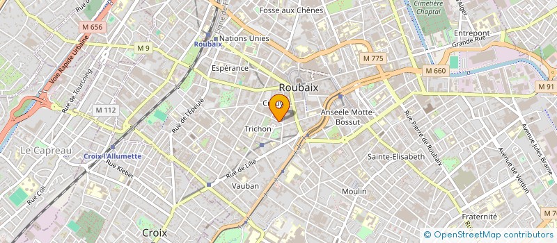 localisation de l'entreprise MONSIEUR BERNARD GRANDEMANGE à ROUBAIX