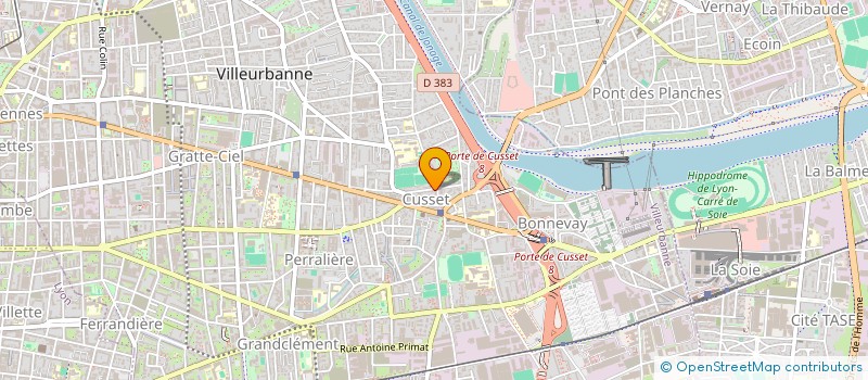 localisation de l'entreprise MONSIEUR BERNARD GRANGE à VILLEURBANNE
