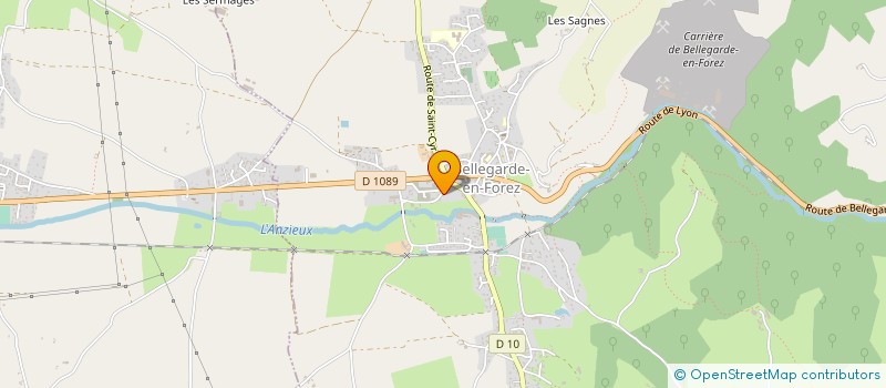 localisation de l'entreprise MONSIEUR BERNARD GRANGE à BELLEGARDE-EN-FOREZ