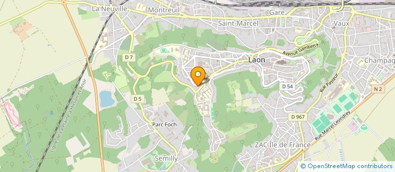 localisation de l'entreprise MONSIEUR BERNARD GRANGER à LAON
